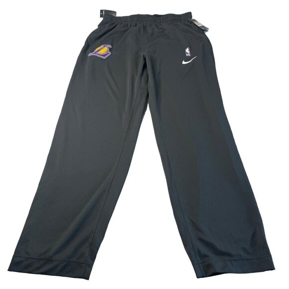 Nike Dri-Fit Lakers NBA Athletic Warm-Up Knit Pants SZ 2XLT Gray NEW - Picture 2 of 12